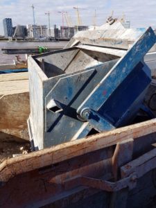 European Steel Ltd - Muck skips with frames
